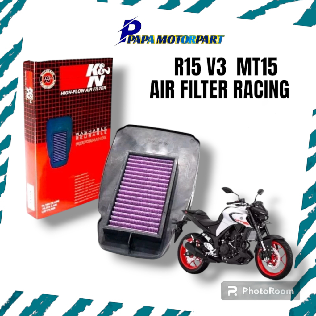K&N R15 V3 MT15 R15V3 RACING กรองอากาศ AIR CLEANER ASSY ไหลสูง