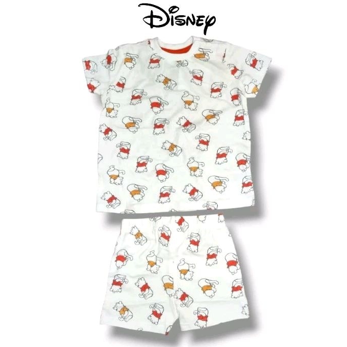Fos Disney Miki Pooh Simba Lion king ชุดเสื้อแขนสั้น กางเกงขาสั้น Nb-24m
