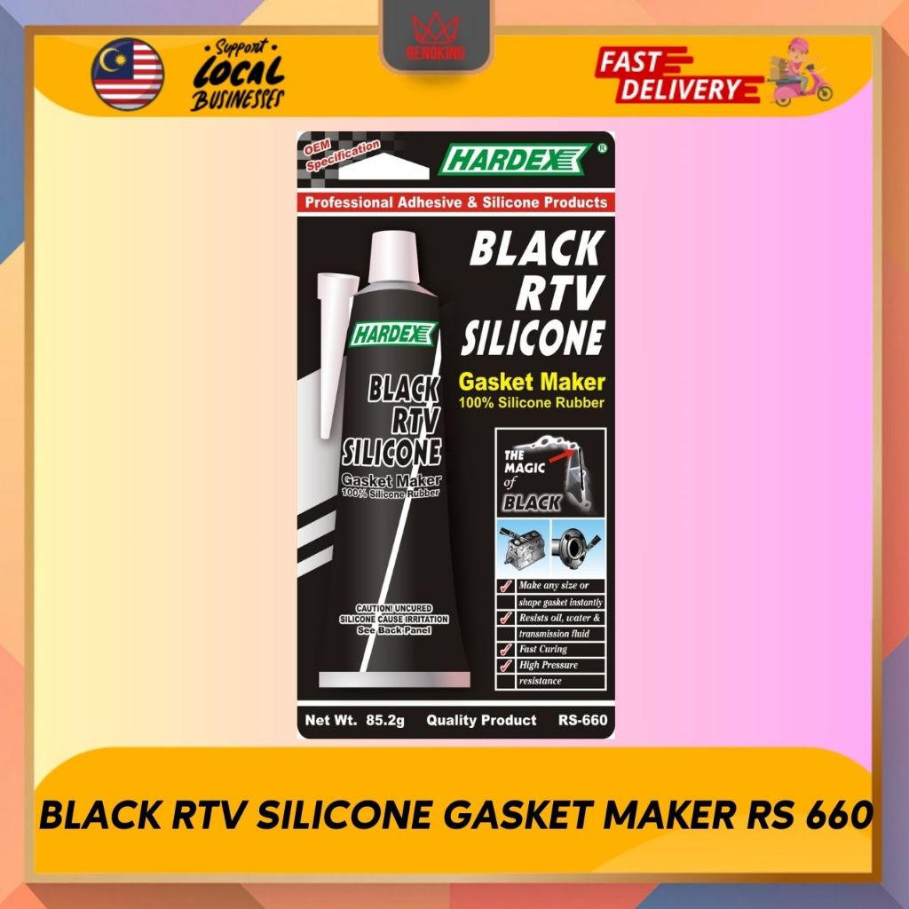 BLACK RTV SILICONE GASKET MAKER RS 660