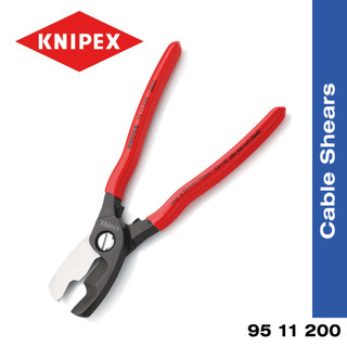 KNIPEX Cable Shears with Twin Cutting Edge 95 11 200