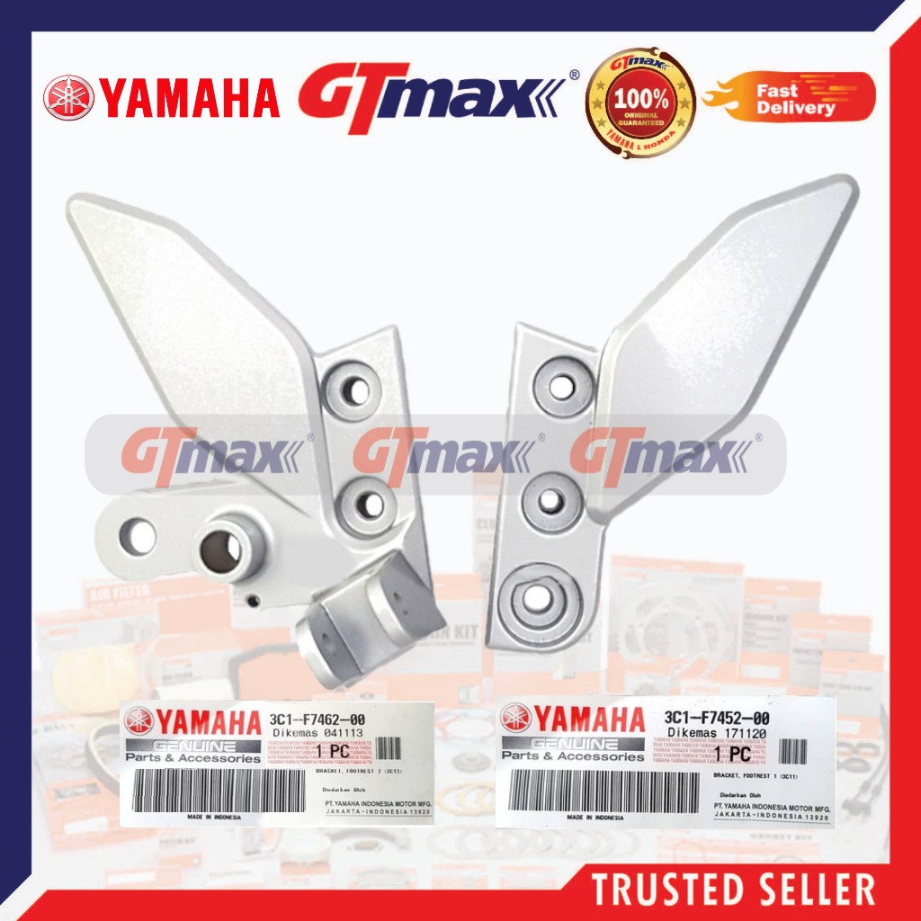 FZ FOOTREST BRACKET FZ150 V1 BRKET PIJAK KAKI ALLOY - 3C1-F72452-00 , 3C1-F7462-00