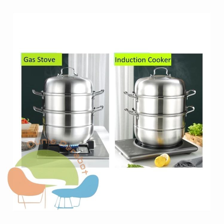 ️ ️ ️ หม้อนึ่งสแตนเลส 3 ชั้น ของพวกเขา304 / หม้อนึ่ง / หม้อนึ่งทําอาหาร