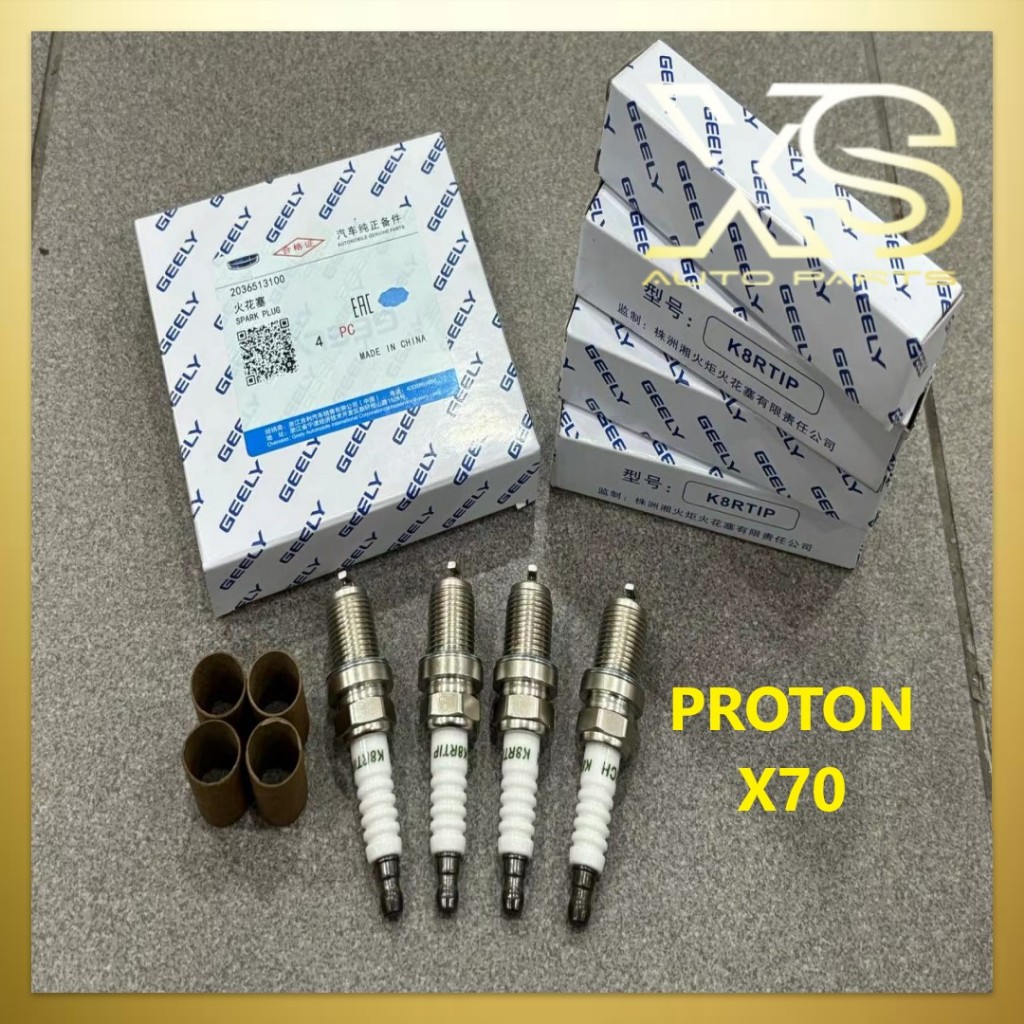 PROTON GEELY 100% 2036513100 PROTON X70 GEELY IRIDIUM SPARK PLUG PROTON X70 K8RTIP HARGA UNTUK SET =