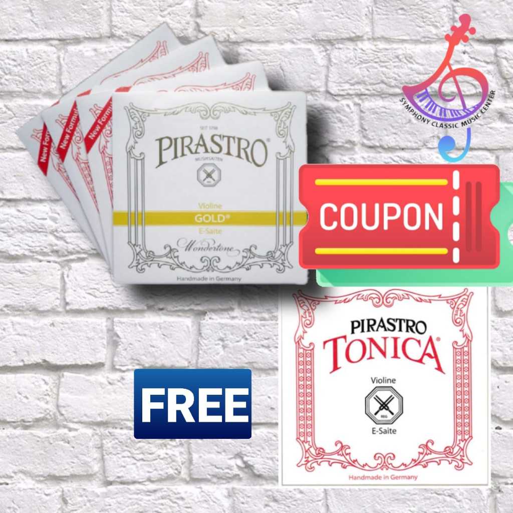 Pirastro Tonica 4/4 Violin String 1 ชุดฟรี Pirastro Tonica 4/4 ไวโอลิน E String 1 หน่วย (ผลิตในเยอรม