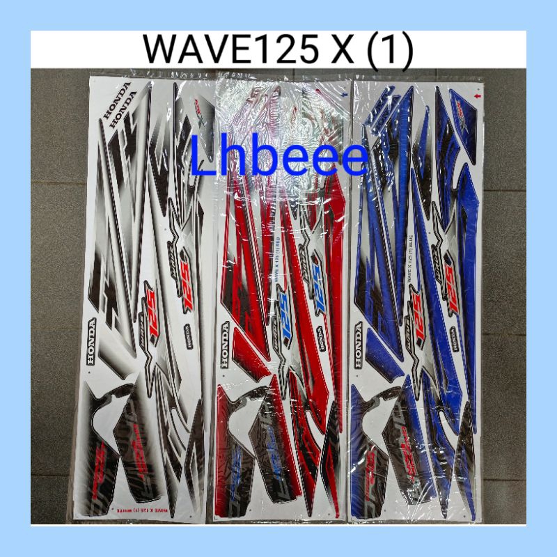 WAVE125 X WAVE125X (1) สติ๊กเกอร์ร่างกาย STRIPE STIKER