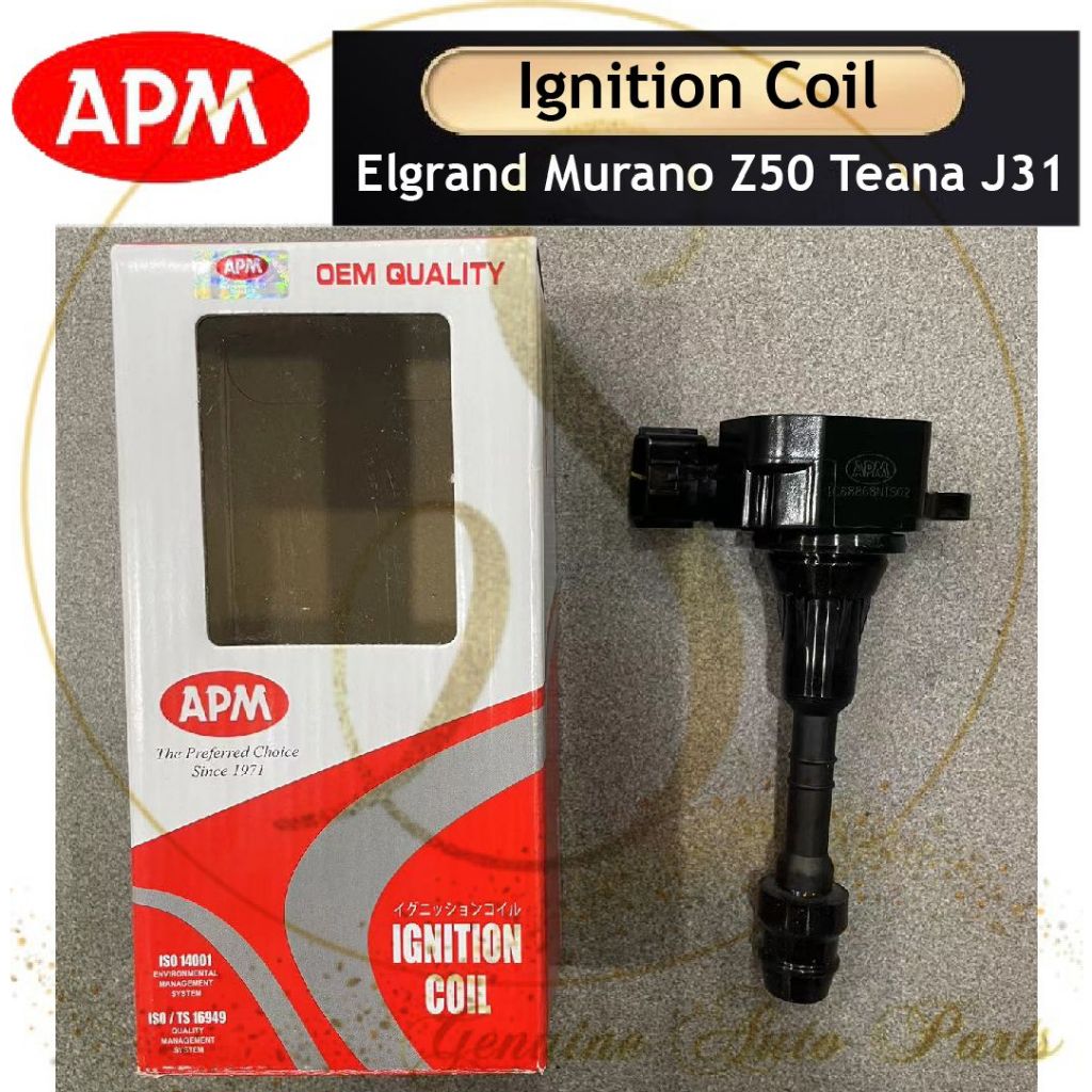 APM IGNITION PLUG COIL NISSAN MURANO Z50 3.5 TEANA 2.3 3.5 J31 ELGRAND E51 22448-8J115 8J11C IC68868