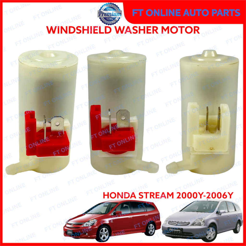 HONDA STREAM 2000-2006 S7A S7C RN1 RN2 RN3 RN4 RN5 เครื่องซักผ้ามอเตอร์/PUMP WINDSHIELD WIPER TANK 2