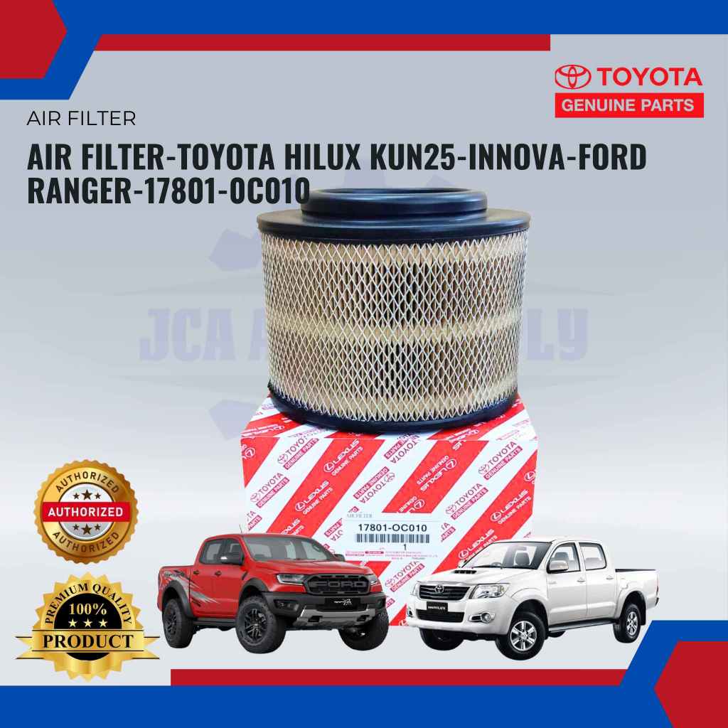 ไส้กรองอากาศ สําหรับ Toyota Hilux Kun25-Innova-Ford Ranger-17801-0C010