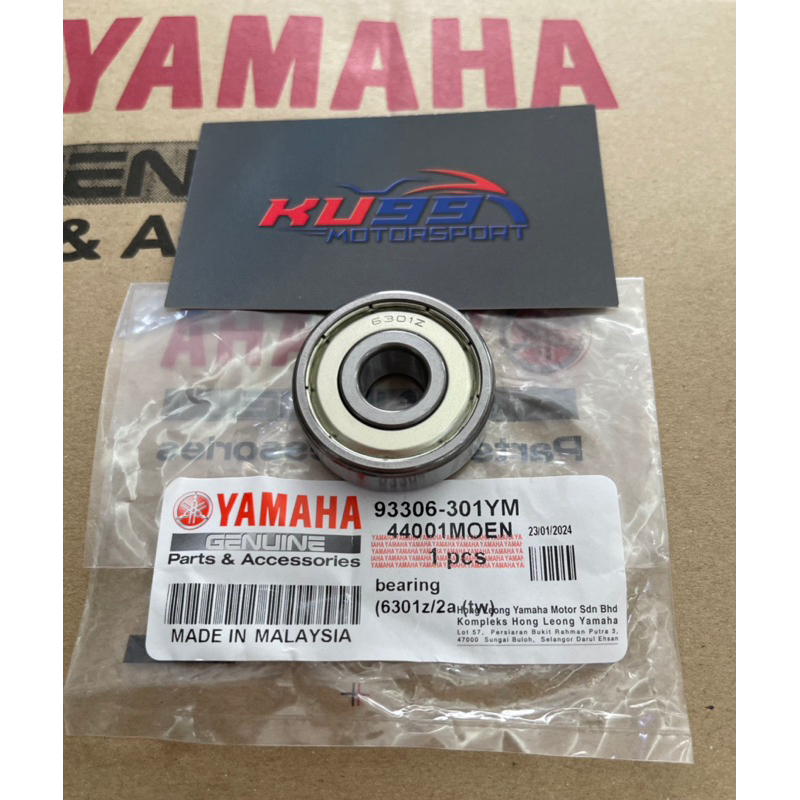 Y125ZR LC135 V1-V8 LAGENDA FI REAR WHEEL BEARING TAYAR BELAKANG 6301 135LC 100 HLY 93306-301YM