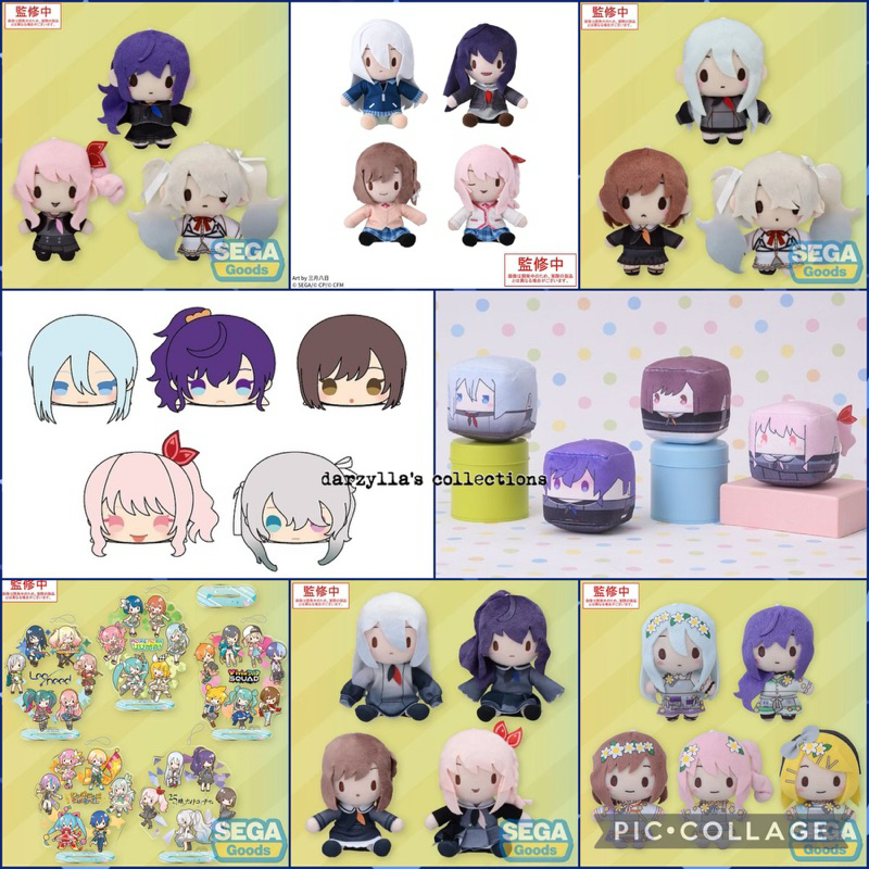 SEGA 25-ji Nightcord de Niigo Project Sekai สีสัน Stage Fuwapetit Fuwapuchi Nuigurumi MorePlus Masco