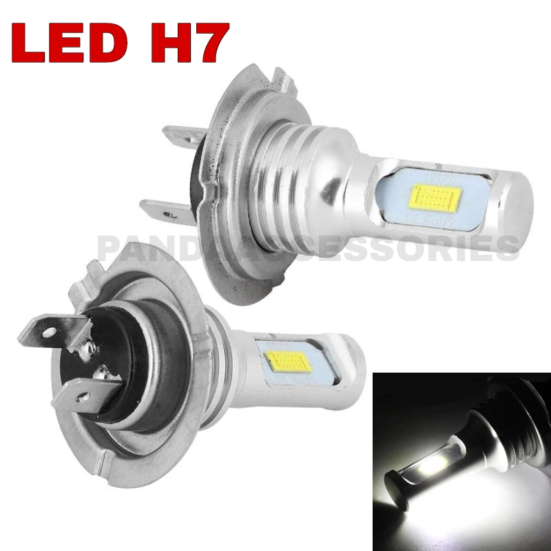 LED Super White H7 หลอดไฟสูงต่ําอุปกรณ์เสริมมอเตอร์รถ Z250 Ninja250 R25 Alza Saga Persona Suprima Sp