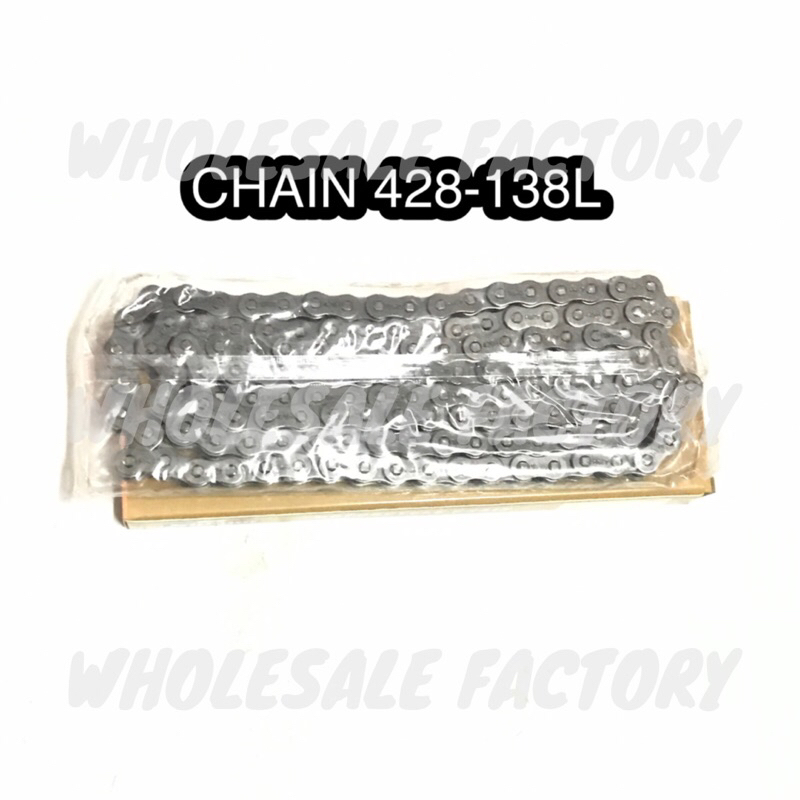 SUPIDO MOTORCYCLE CHAIN RANTAI ROLLER HEAVY DUTY 428H-138L