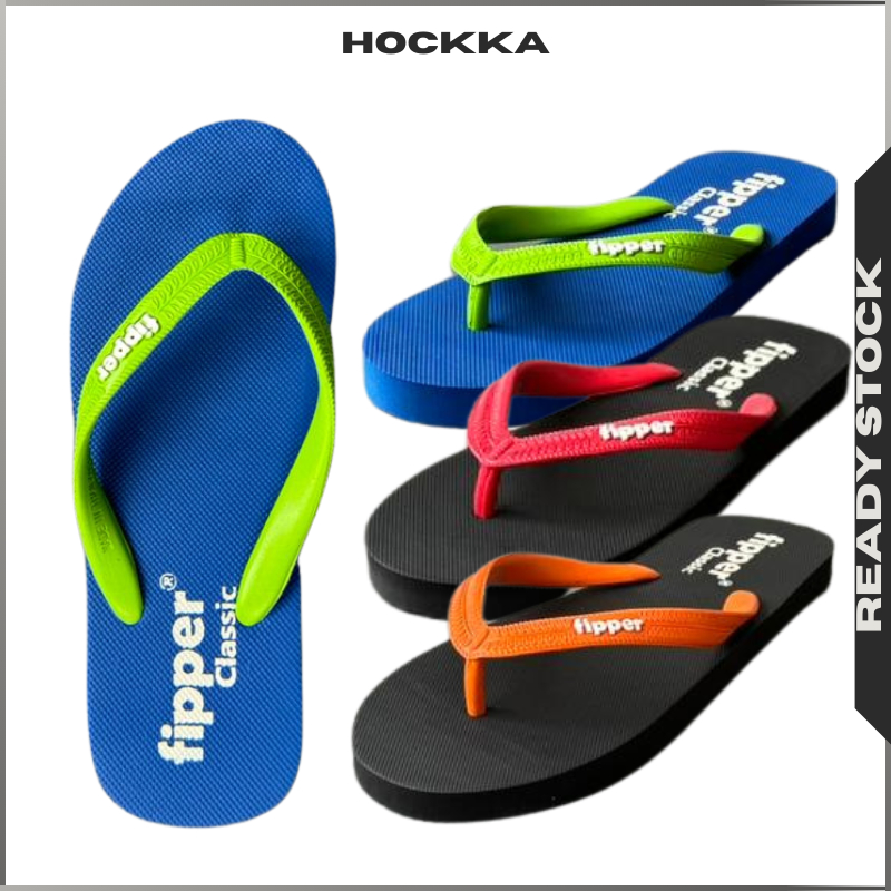 HOCKKA FIPPER รองเท้าแตะยาง CLASSIC Selipar Getah FIPPER รองเท้าแตะ unisex