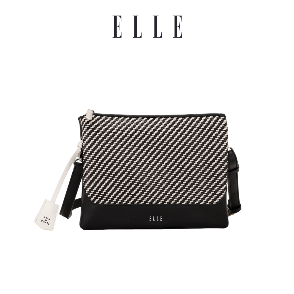 Elle Jane กระเป๋าสะพายข้าง (2 สี: ดํา, ขาว)