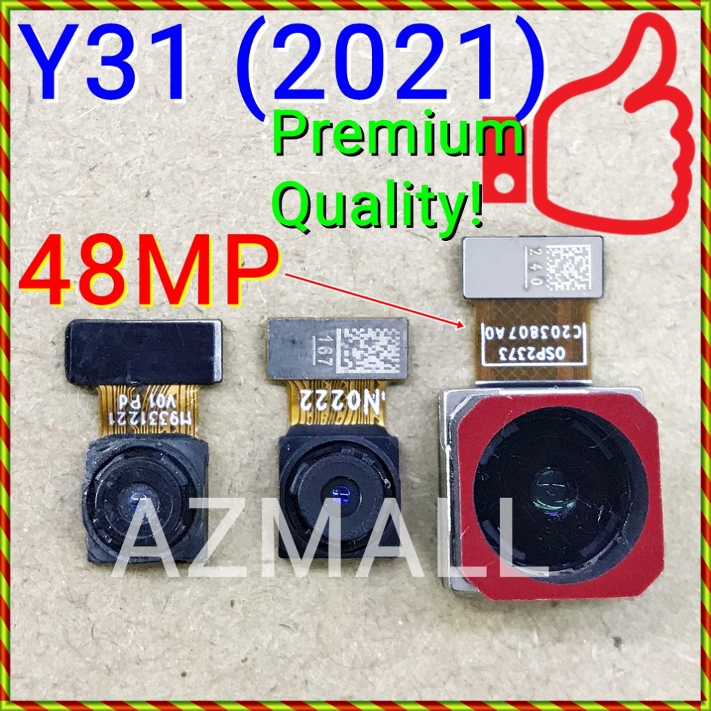 (48MP) ใหม่ Selfie ด้านหน้า/ด้านหลังเลนส์กล้องหลัก Flex Ribbon สําหรับ vivo Y31 (2021) / V2036