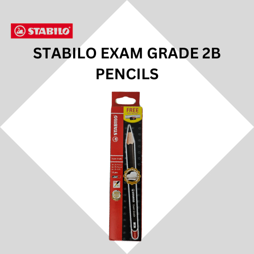 STABILO EXAM GRADE 2B PENCIL 12PCS (ฟรี RULER & ERASER)/STABILO EXAM GRADE 2B PENSIL 12PCS