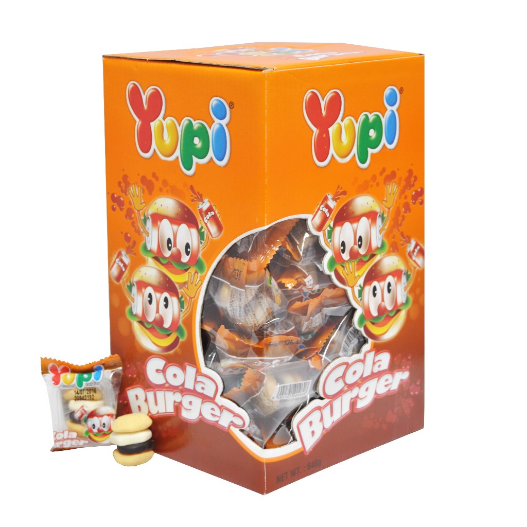 Yupi Assorted 72pcs x 7g (Sour Burger / Cola Burger / Pizza / Burger / Sandwich / Frankfurther)
