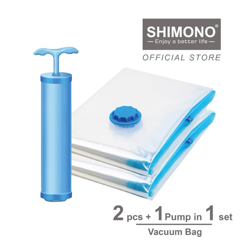 Shimono Travel Storage Resealable/ ถุงเก ็ บสูญญากาศ/ถุงซีล , ประหยัดพื ้ นที ่ / ถุงบีบอัด ( 60x80ซม . )