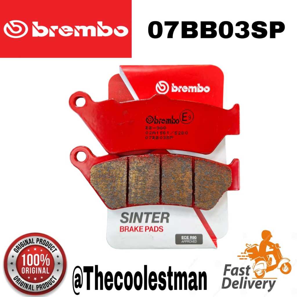 Brembo Sinter ใหม่ BMW R1200GS R1250GS Waterbird ADV R1200R/RT ผ้าเบรคหลัง 07BB03SP 07BB03LA