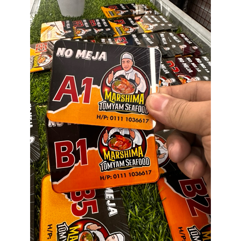 UV PRINTER ป้ายโต๊ะอะคริลิคสี