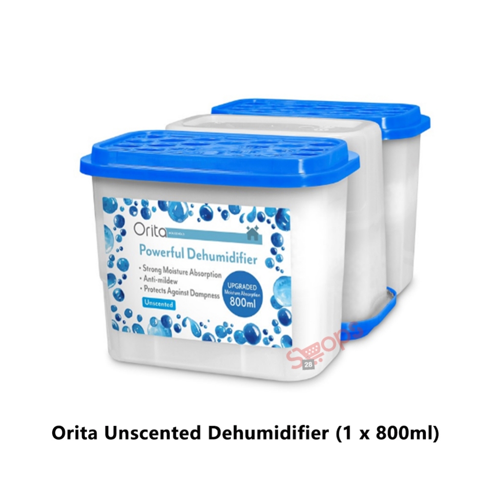 Orita เครื่องลดความชื้น แบบไม่มีกลิ่น (3X800 มล.) / Orita Charcoal Dehumidifier (3X800 มล.)