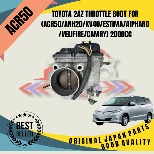 Toyota 2AZ THROTTTLE BODY สําหรับ (ACR50/ANH20/XV40/ESTIMA/AIPHARD/VELIFIRE/CAMRY 🏠 2000CC