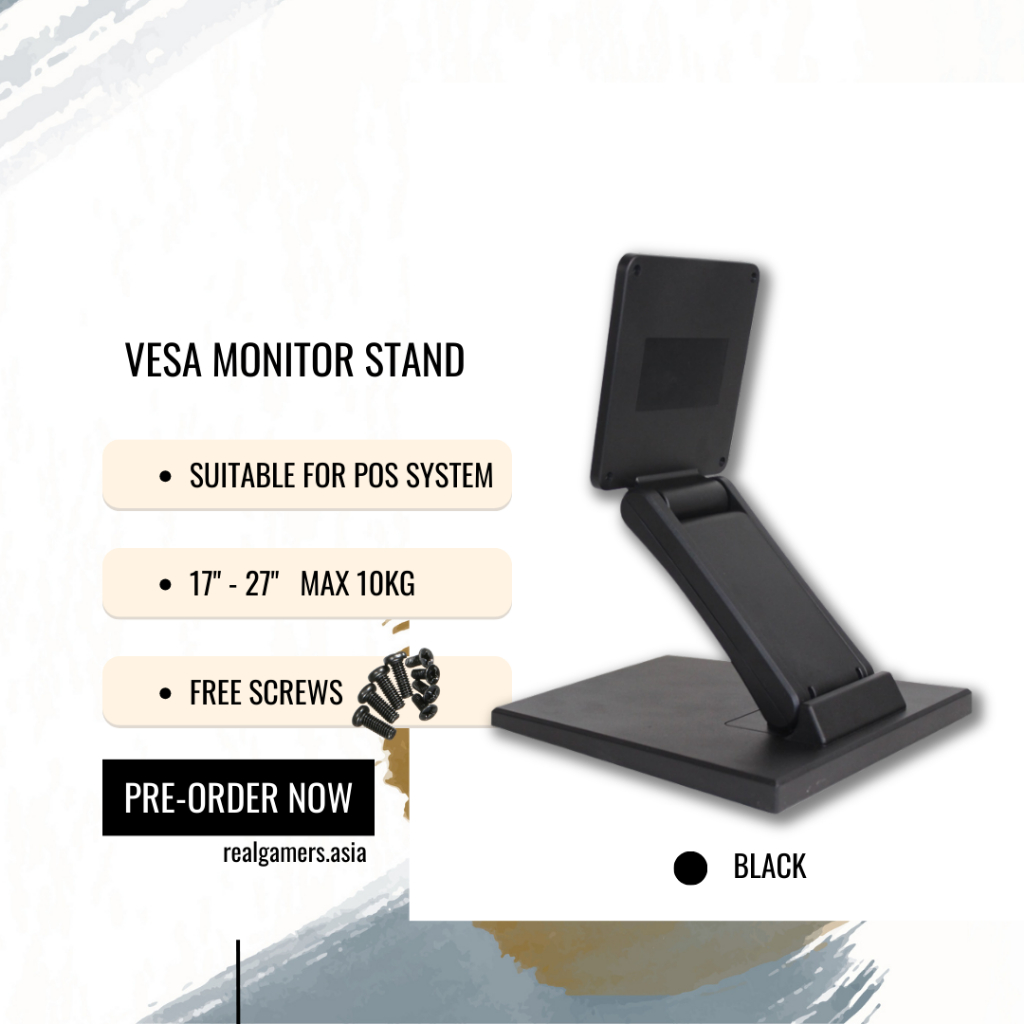 Universal Dell Philips LG ที่วางกันลื่นขาตั้งหน้าจอสัมผัส LCD Vesa Monitor Mount POS PC Bracket