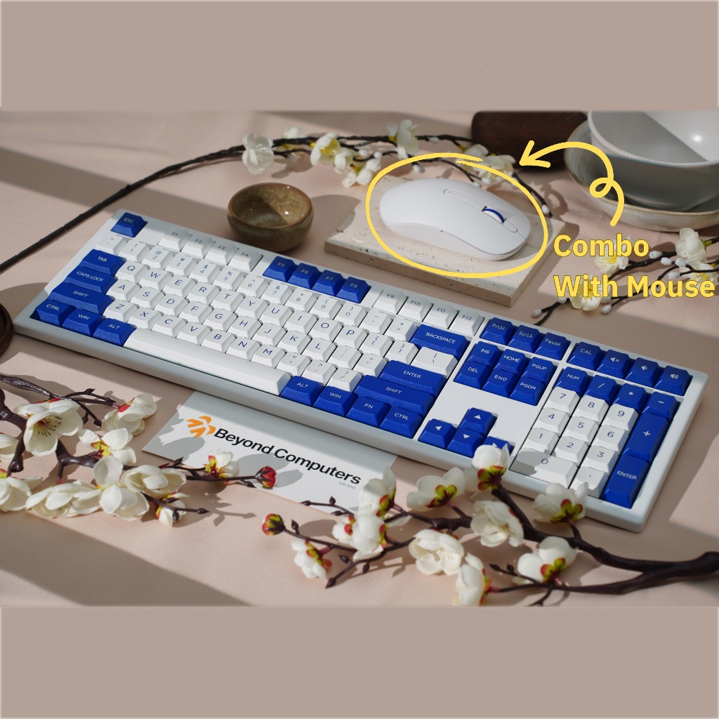 [ ชุดไร ้ สาย ] Akko MX108 Gaming Keyboard &amp; Mouse 2.4Ghz &amp; Bluetooth Wireless Combo