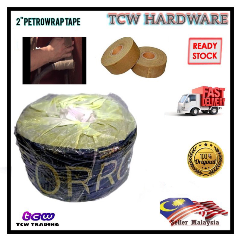 50 มม.X 10M petrowrap เทป PETROLATUM เทป/MARINE ANTI CORROSIVE TAPE/สัตว์เลี้ยง