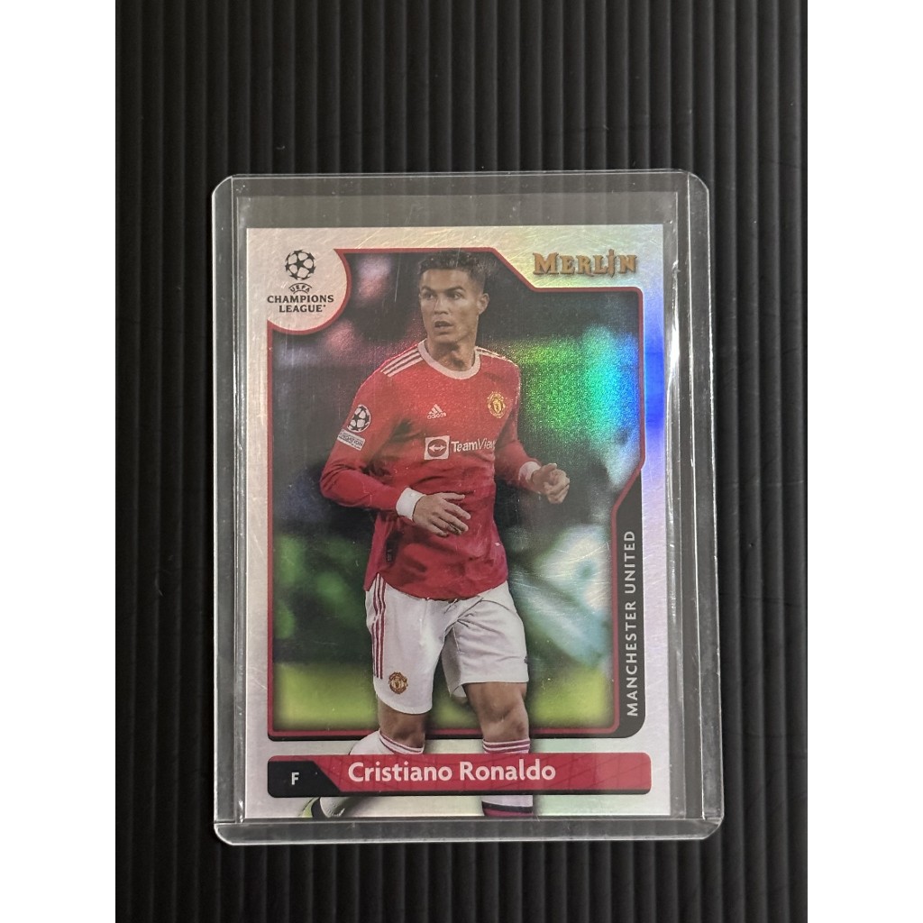 2021-22 Topps Chrome Merlin Cristiano Ronaldo Refractor 7 Manchester United Portugal Real Madrid