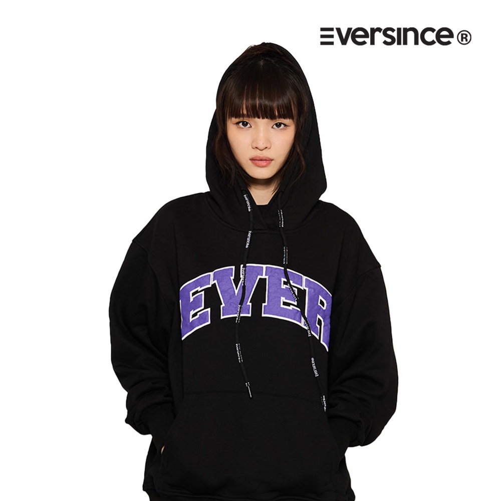 Eversince Awake เสื้อฮู้ดขนาดใหญ่ สีดํา Unisex