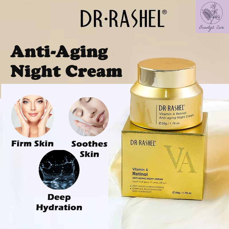 Dr Rashel Night Cream Anti Aging Hydration Skincare Facial Moisturizer Eye Cream Vitamin A Retinol