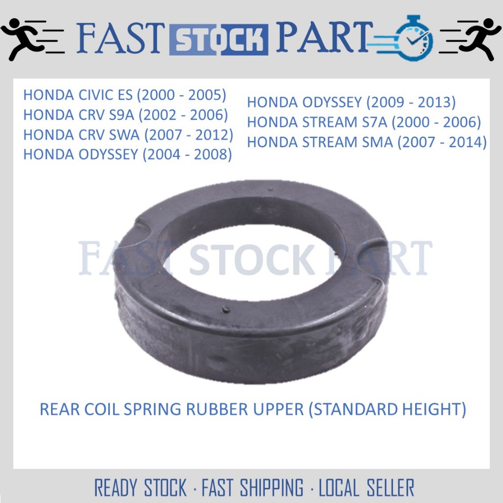 1PC REAR COIL SPRING RUBBER UPPER (STANDARD)- HONDA CIVIC ES/CRV S9A/CRV SWA/ODYSSEY RB1 RB2 RB3 RB4