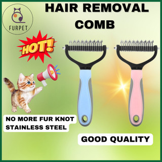 FURPET Pet Hair Knot Removal Comb Dog Cat Grooming Tools Trimmer Brush Pet Fur Comb Sikat Kucing Sisir Bulu 毛打结
