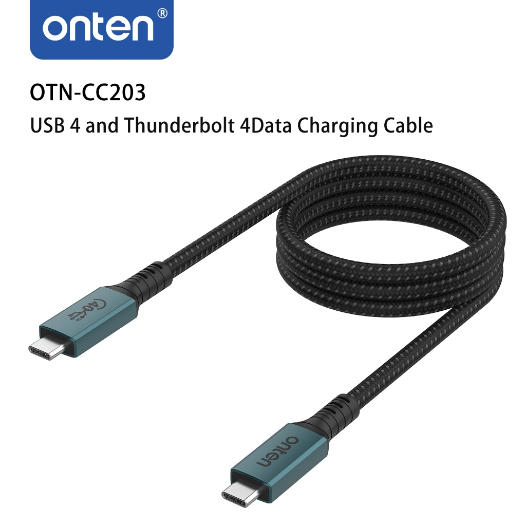 ONTEN สายชาร์จข้อมูล USB 4 และ Thunderbolt 4 OTN-CC203