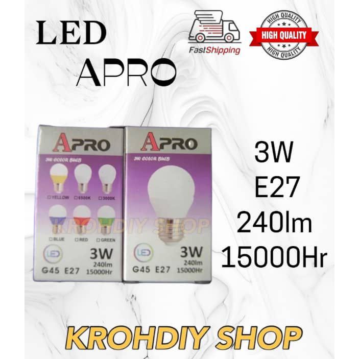 หลอด LED APRO สี 3W E27 ( 3759/ 3762/ 3757