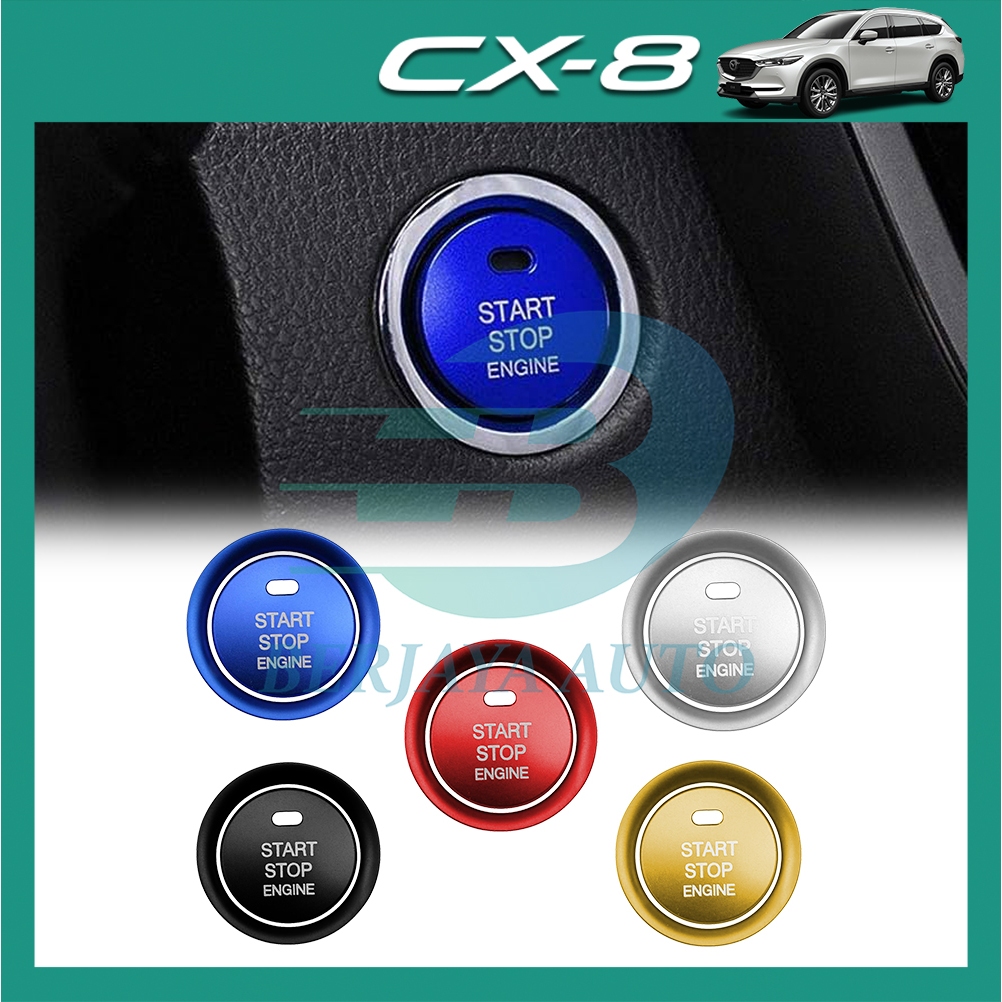 Mazda CX8 CX-8 KG (2017 - 2025) แหวนปุ่มกดและฝาครอบ Berjaya อุปกรณ์ตกแต่งรถยนต์