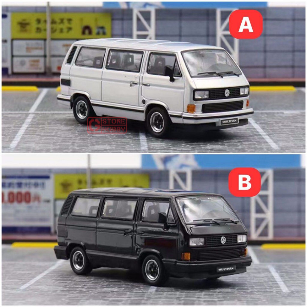 มาสเตอร์ 1/64 ประเภท 2 T3 VAN Carrera Bus B32 BLACK/SILVER