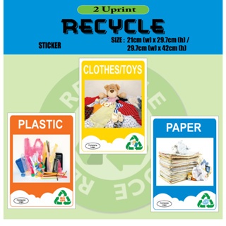 RECYCLE CLOTHES ของเล่น/พลาสติก/กระดาษ 3M PVC SIGN STICKER