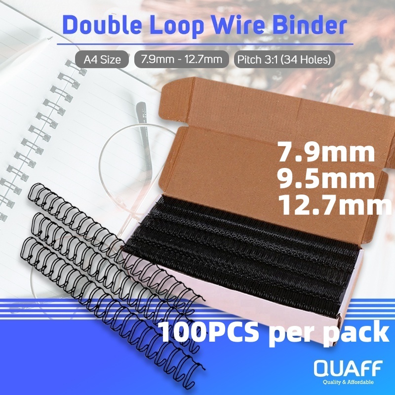 Mcc Double Loop Wire Metal ring binder A4 binding loose leaf A4 binder หวีเข ้ าเล ่ มแหวน 🛒