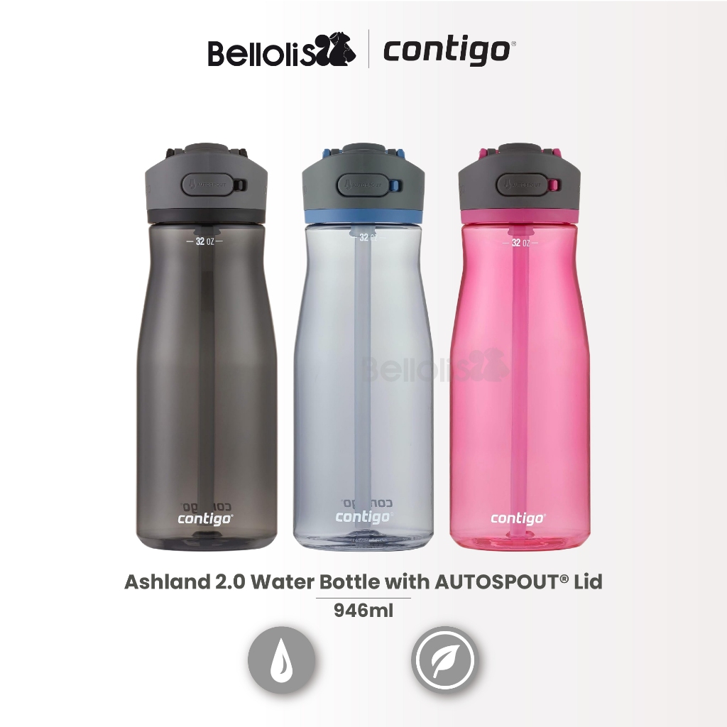 CONTIGO Ashland Autospout Water Bottle 2.0 Press to Refresh Series 32oz / 946ml