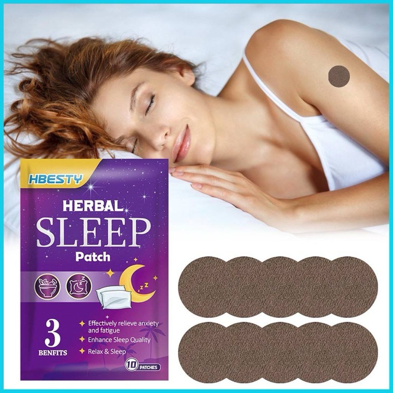 HBESTY HERBAL SLEEP PATCH RELAX AND SLEEP แผ่นนอนหลับ ปรับปรุงคุณภาพการนอนหลับมากกว่าและเจ็บปวด