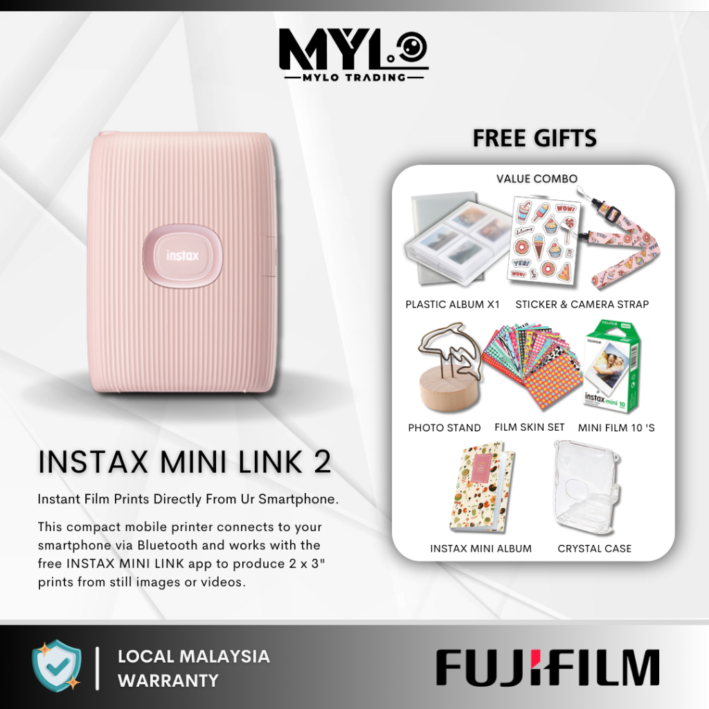 Fujifilm Instax Mini Link &amp; Mini Link 2 &amp; Special Edition Smartphone Instant Photo Printer