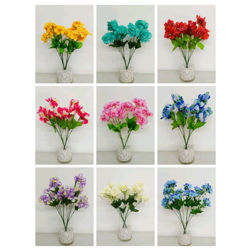 ( ฮะ 0383 1222 ) ดอกไม้ไฮเดรนเยียหลากสี