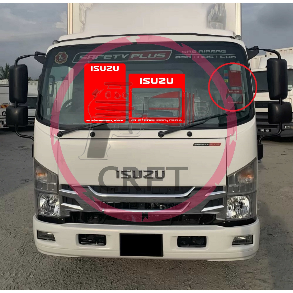 CFS647 ISUZU ELF Static Cling ROADTAX & PUSPAKOM DISC HOLDER (2X pcs) NPR PRO 150 NLR 130 NLR130 NLR