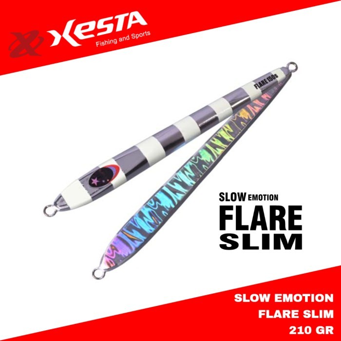 Xesta Metal Jig Slow Emotion Flare Slim 210 กรัม