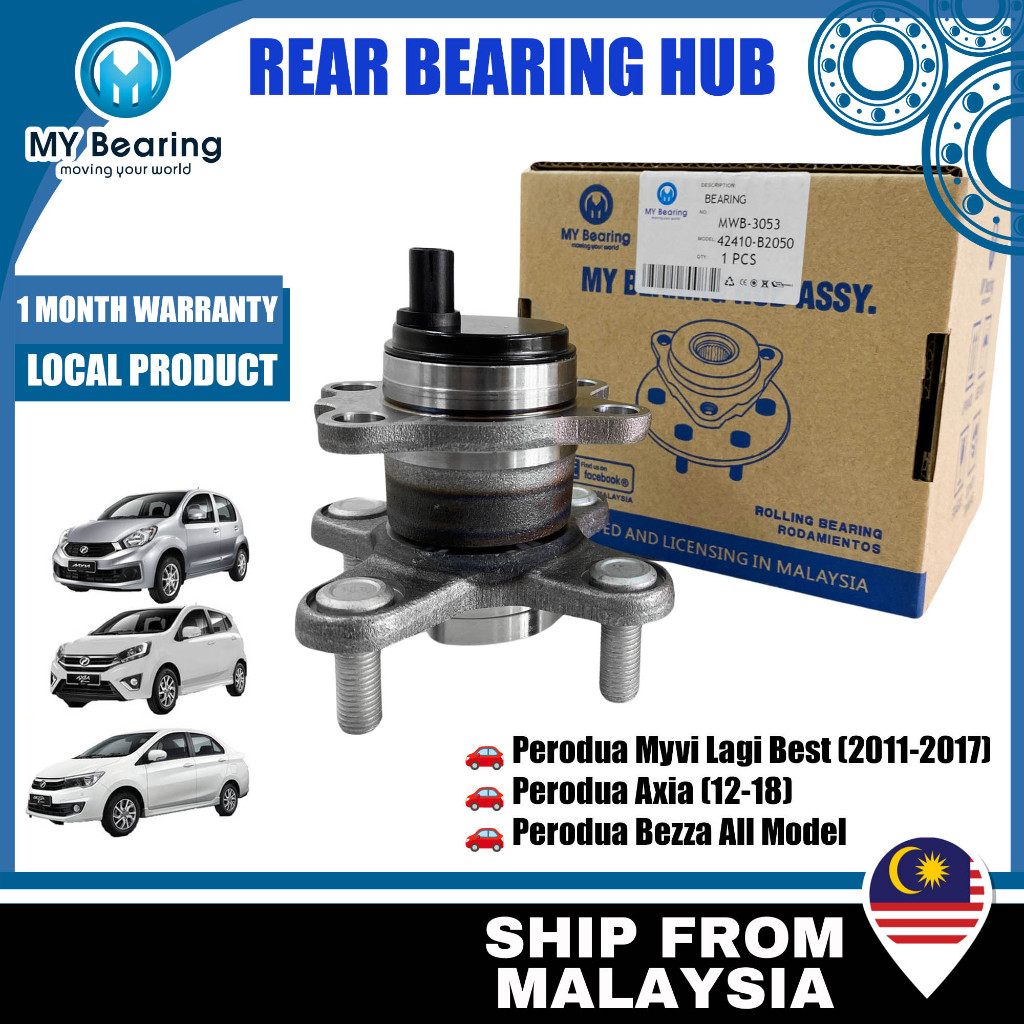 MWB-3053 ABS PERODUA AXIA BEZZA & MYVI 2ND GEN LAGI BEST MYVI 1.5 D20N ABS REAR Bearing Belakang