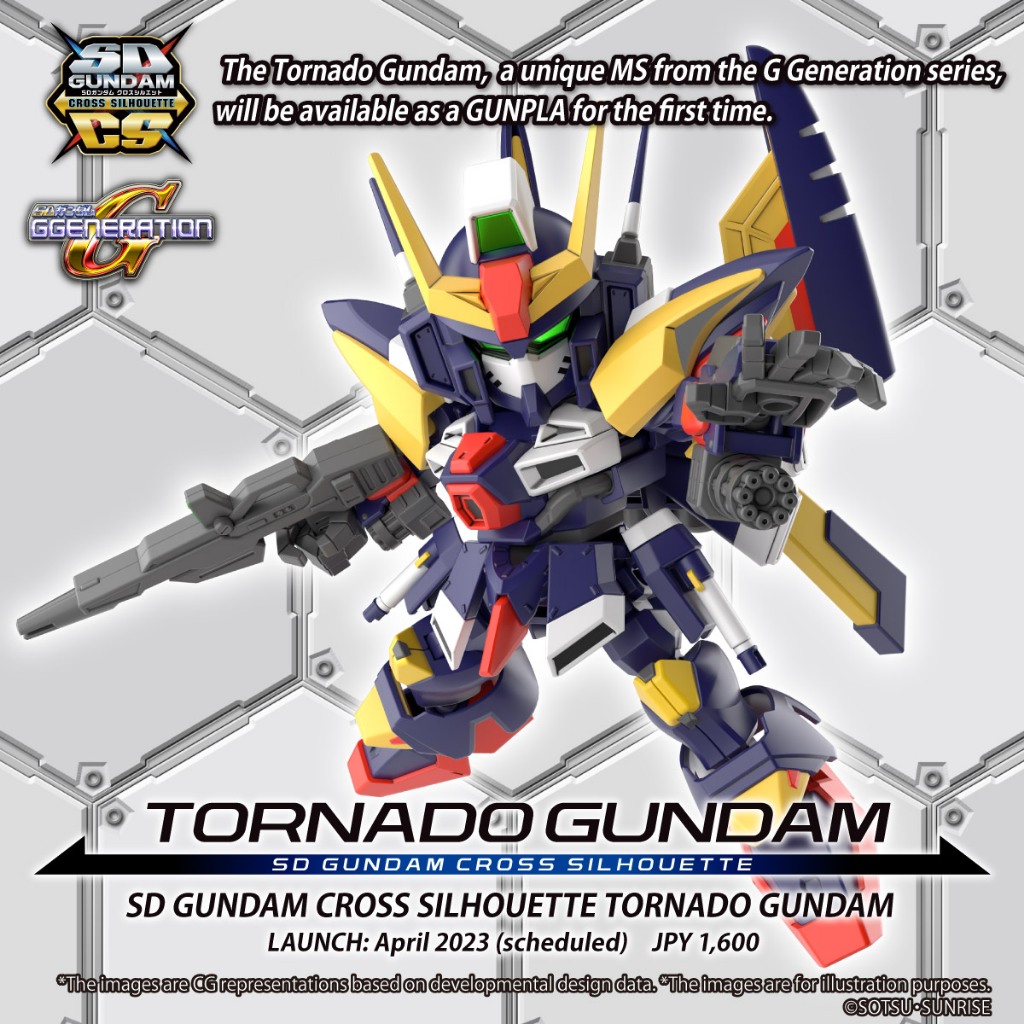 BANDAI SD GUNDAM CROSS SILHOUETTE ( SDCS ) TORNADO GUNDAM