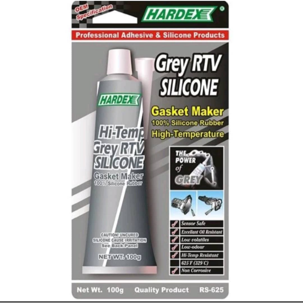 HARDEX GREY RTV SILICONE GASKET MAKER 100G