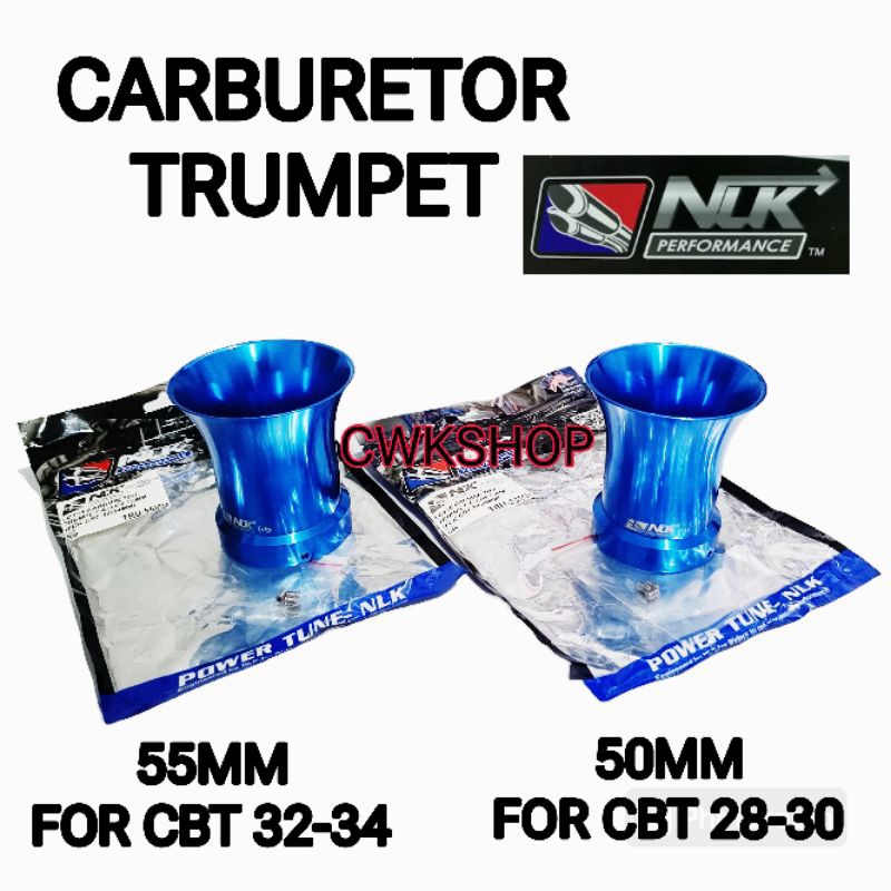 NLK CARBURETOR TRUMPET 50MM 55MM NLK PERFORMANCE